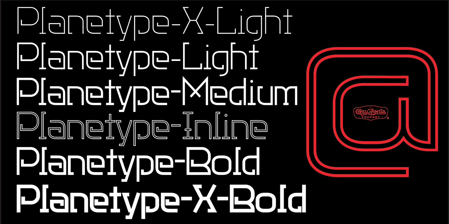 Example font Planetype #10